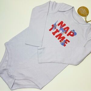 Baby Bodysuit with Nap Time Print